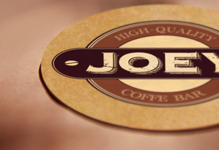 Logo Joey coffee shop dessous de verre à emporté