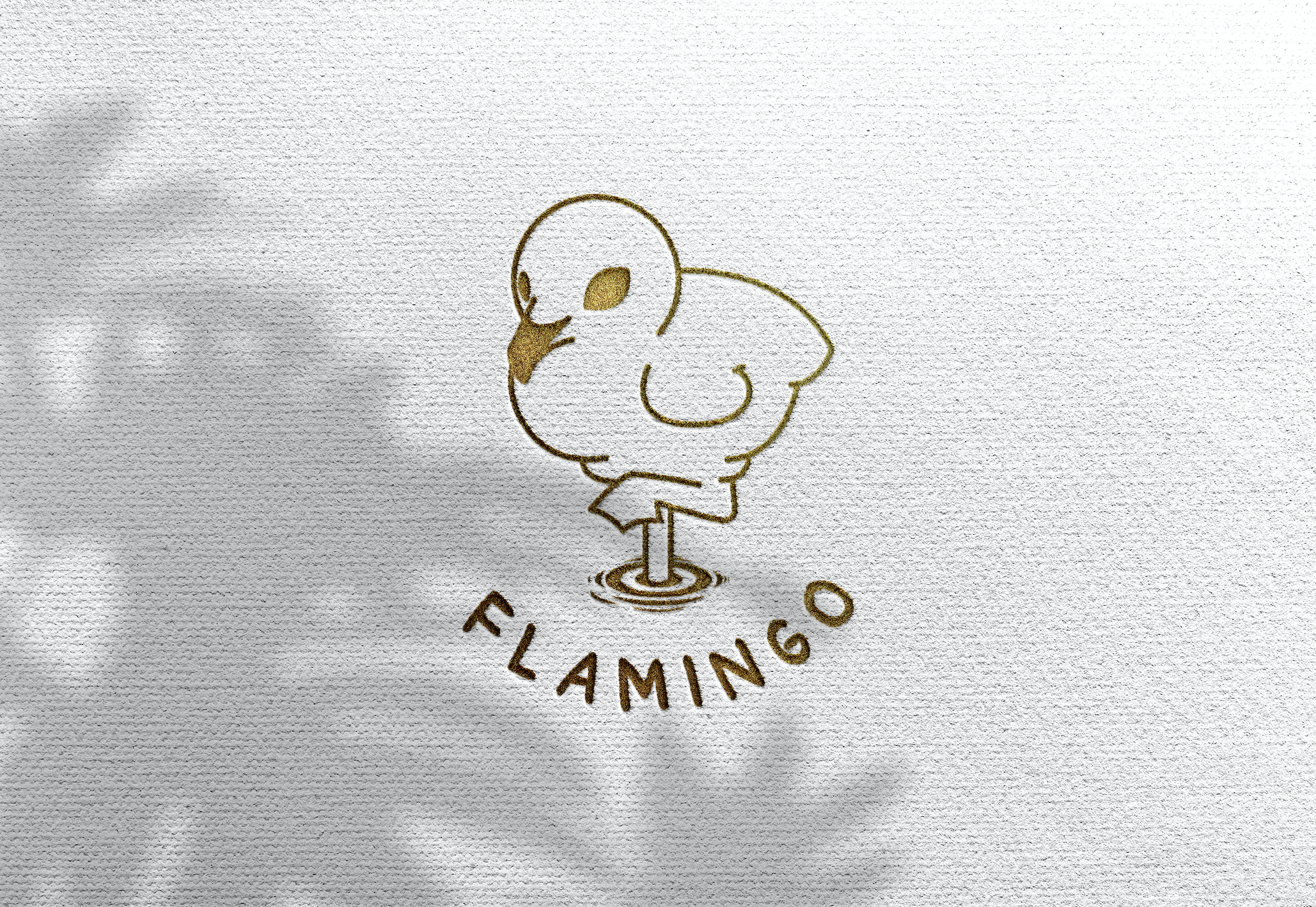 Logo flamingo animal print