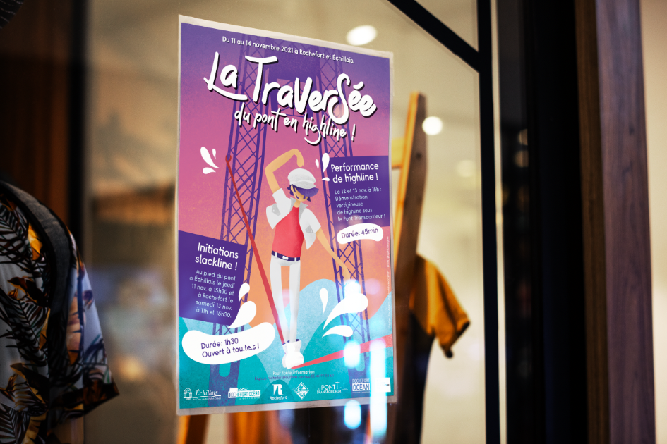 Affichette Traversée du Transbordeur Illustration