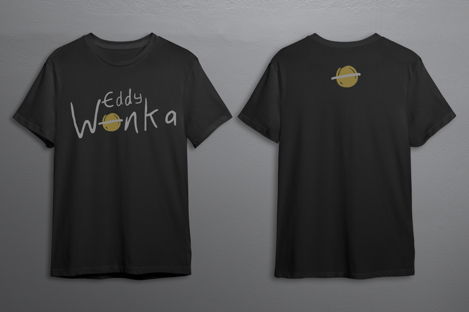 Logo Eddy Wonka t-shirt mockup