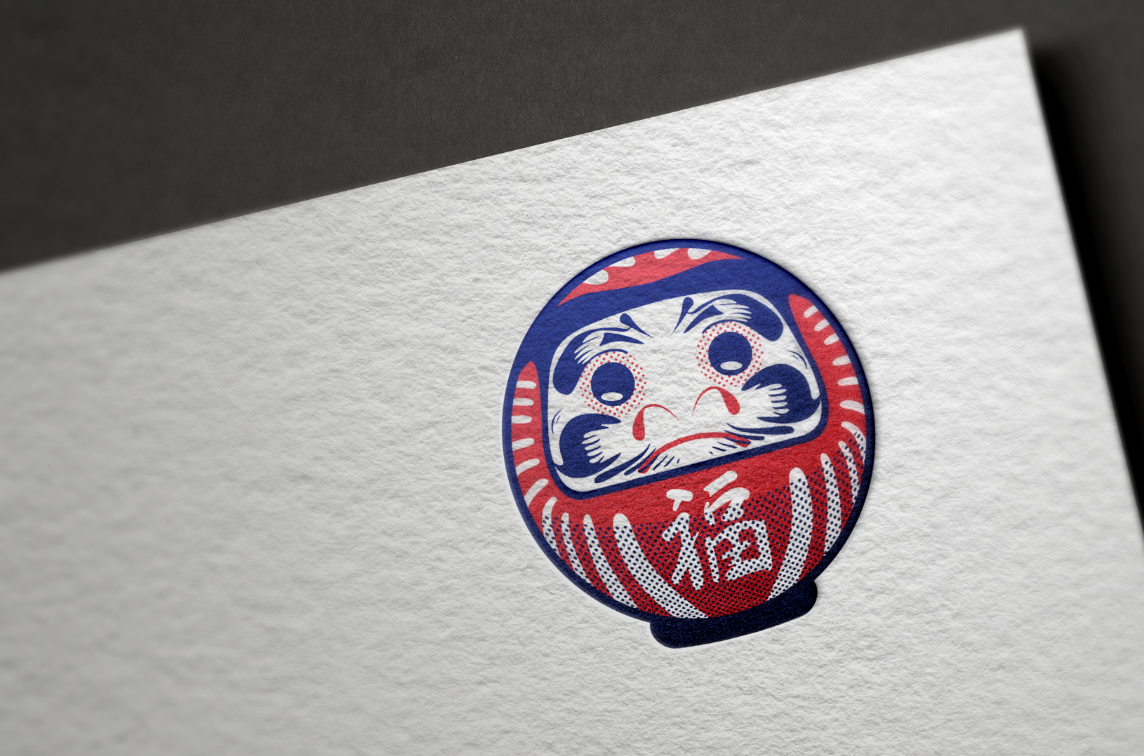 Illustration Daruma print