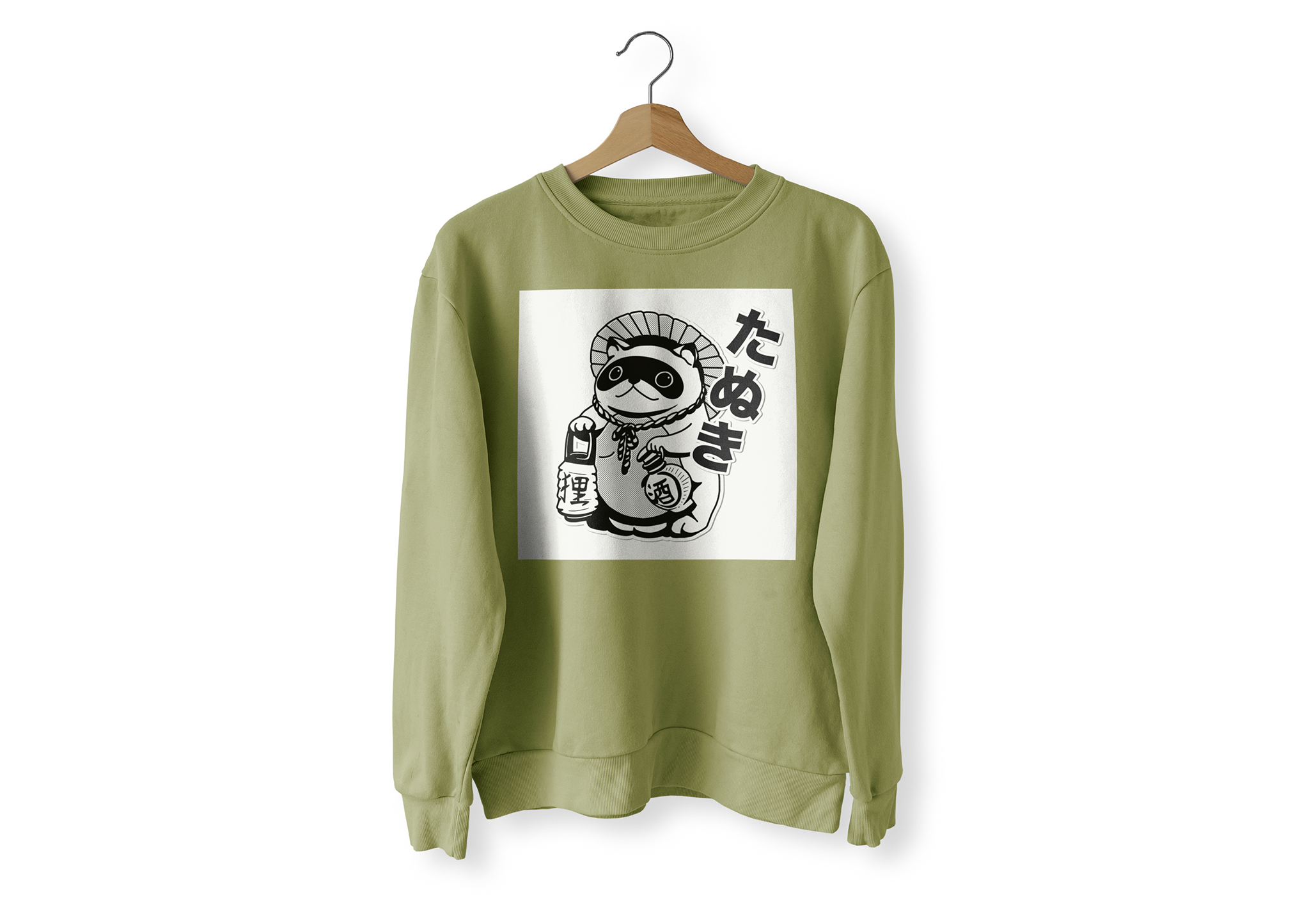 Illustration sur T-shirt Tanuki