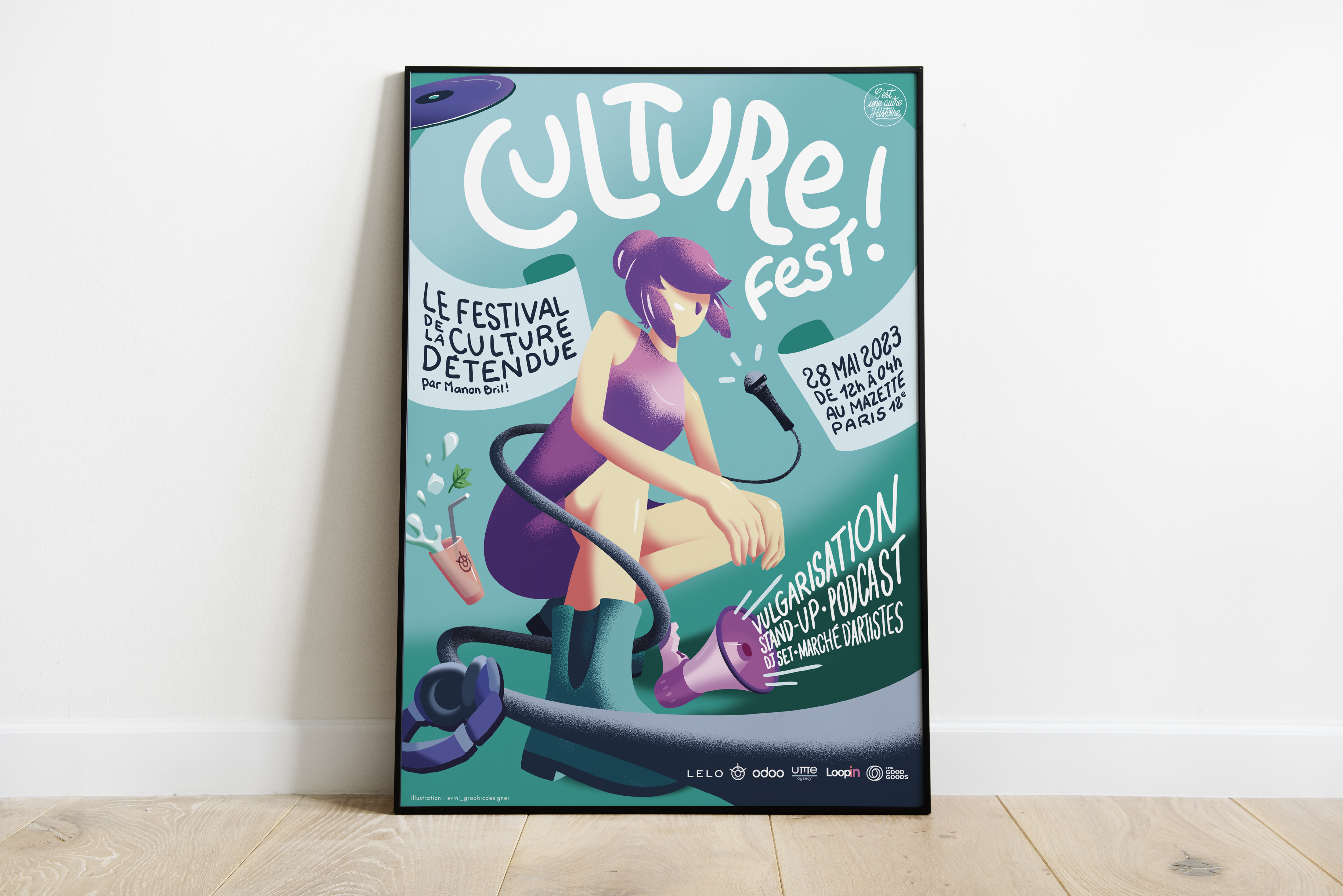 Affiche du Festival Culture Fest 2023 organisé par Manon Bril