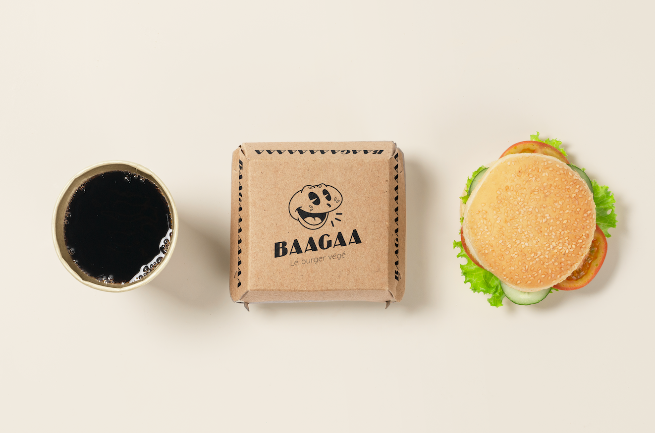 Logo Baagaa burger végétarien restaurant