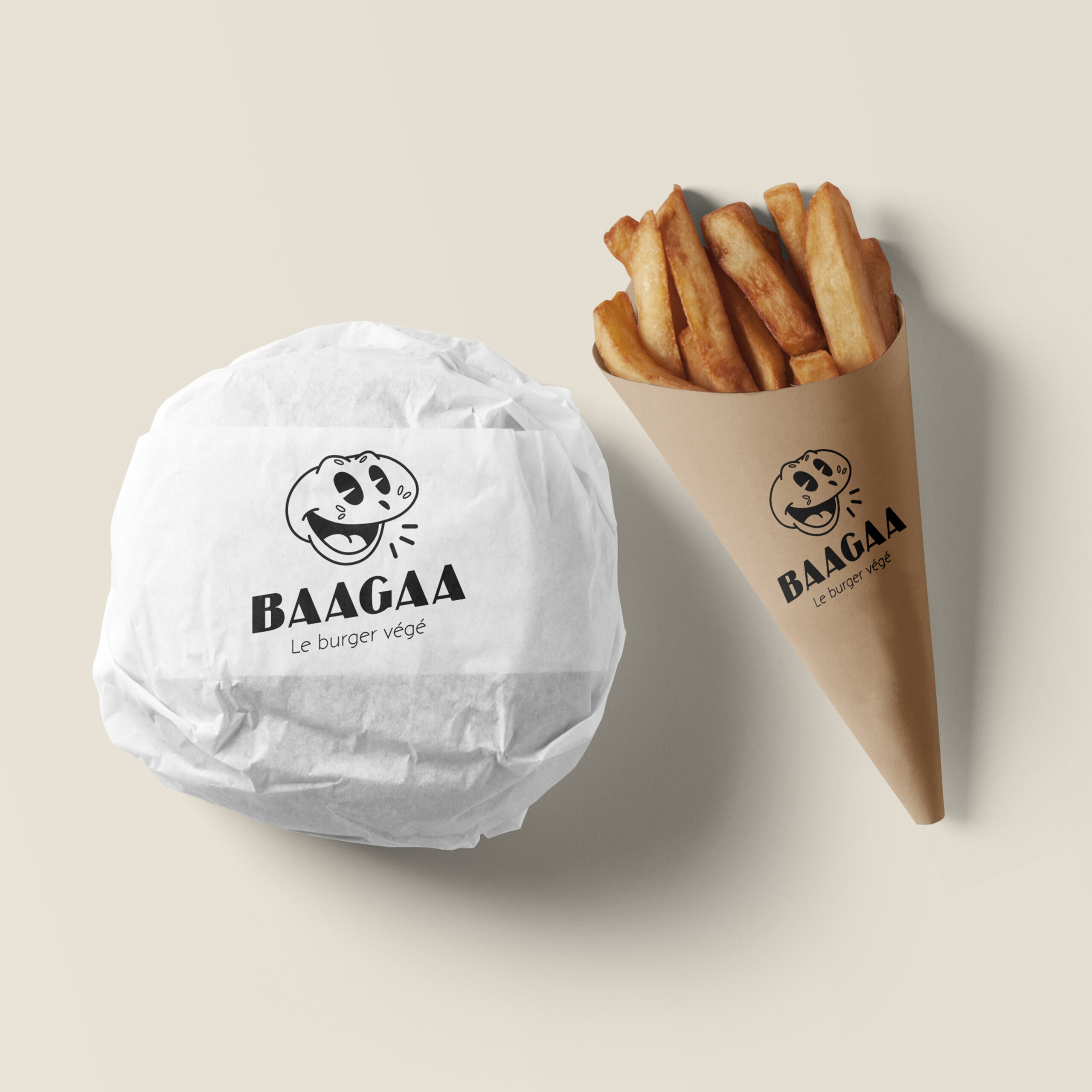 Logo Baagaa burger végétarien restaurant